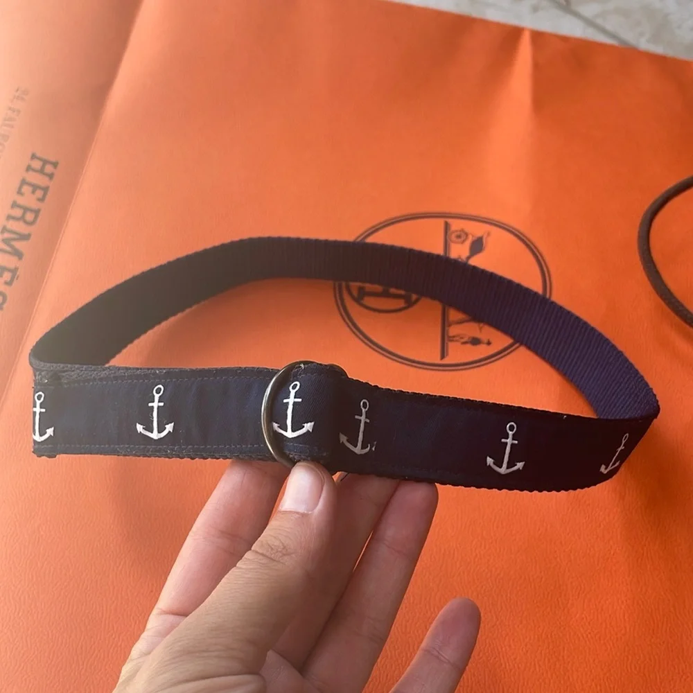 Kids Navy Blue Anchor ⚓️ Adjustable Belt